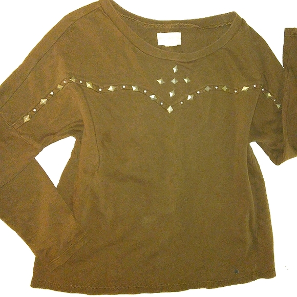 ~EUC~Women's Juniors ~DENIM & SUPPLY~RALPH LAUREN Studded Sweatshirt - Picture 5 of 16